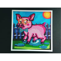 Rosario (Cochon / Pig), peinture de diamant