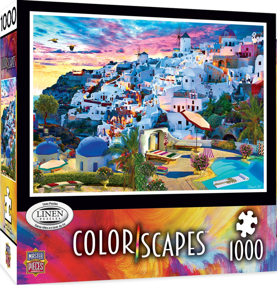 Lin couleurs - ciel de Santorin