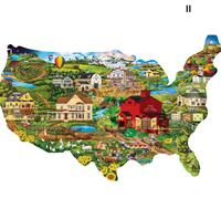 Contours en forme - Amérique la belle (1000pcs)