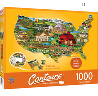Contours en forme - Amérique la belle (1000pcs)