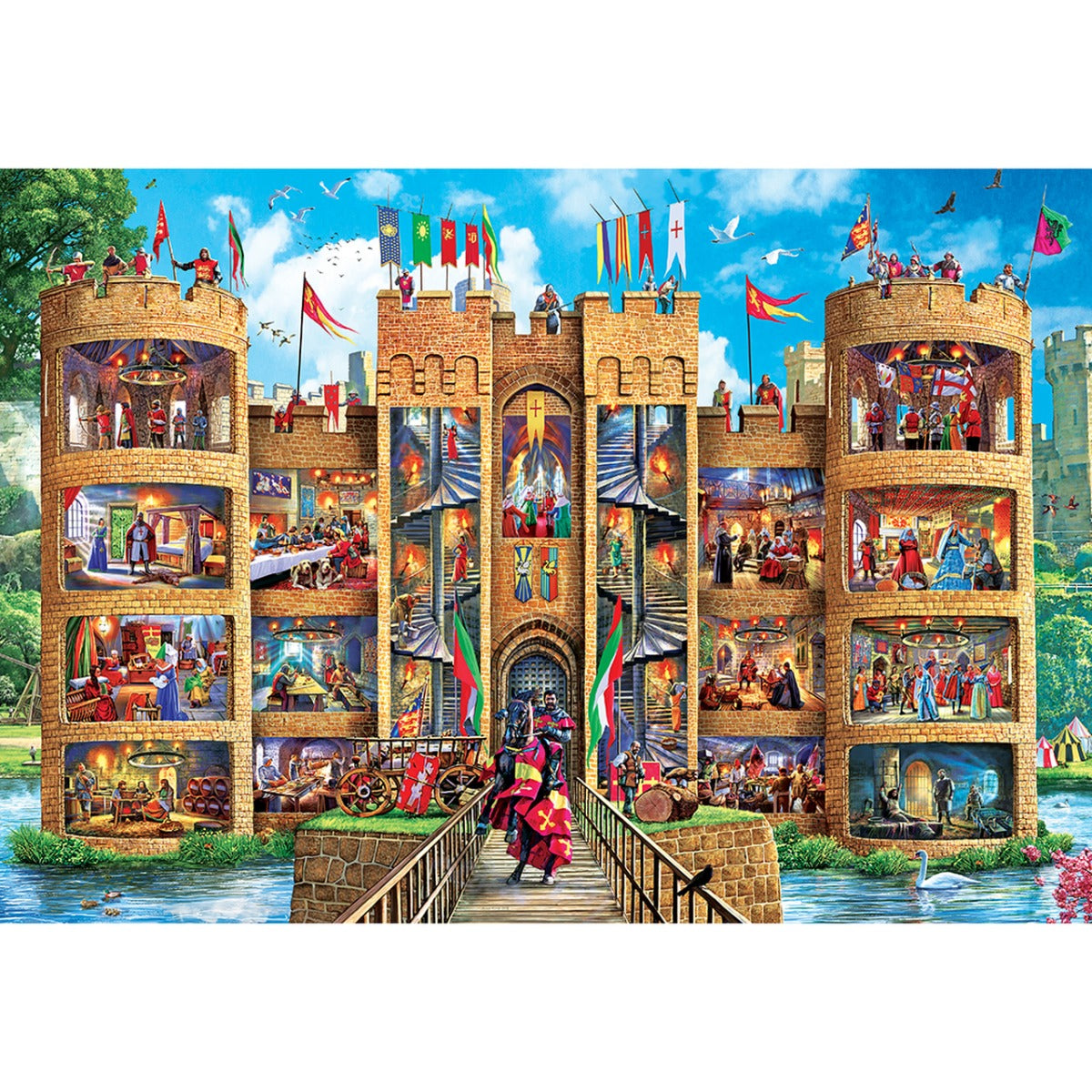 Cutaway - Castle Mediaval, Steve Crisp (1000pcs) (EZ Grip)