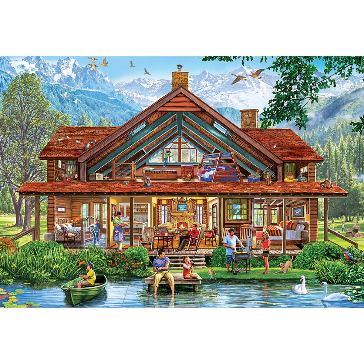 Cutaway - Camping Lodge, Steve Crisp (1000pcs) (EZ Grip)
