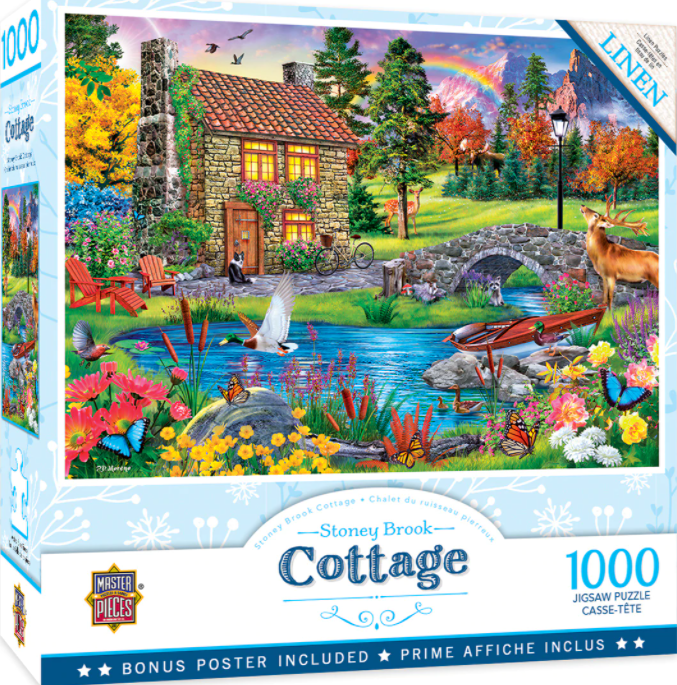 Buy Chalet stoney brook, chalets fleuris Puzzle | Jigsaw Jungle