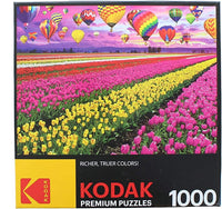 PFG Sunset Balloons sur le champ Tulip (utilisation / utilisée - puzzles pour de bon)