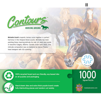 Contours en forme - chevaux autour (1000 pc)