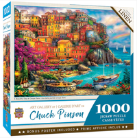 Galerie d'art - une belle journée à Cinque Terre, Chuck Pinson