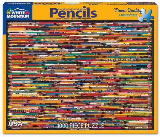 Collage au crayon PFG, Maureen Rupprecht (Usage/Used - PUZZLES FOR GOOD)