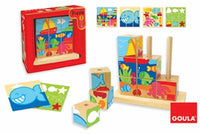 Sea Cubic Wooden Puzzle (4-in-1)