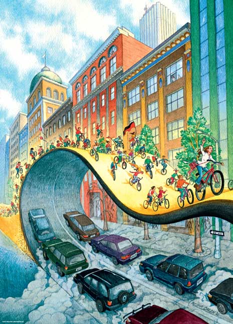 Vélorution, Bike Art, Mona Caron