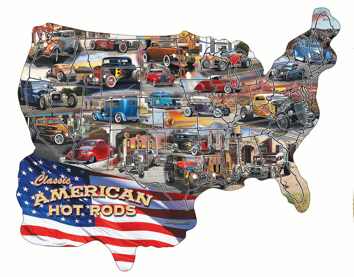 Hot Rod U.S.A.!, Larry Grossman / JQ Licensing (Puzzle en forme)