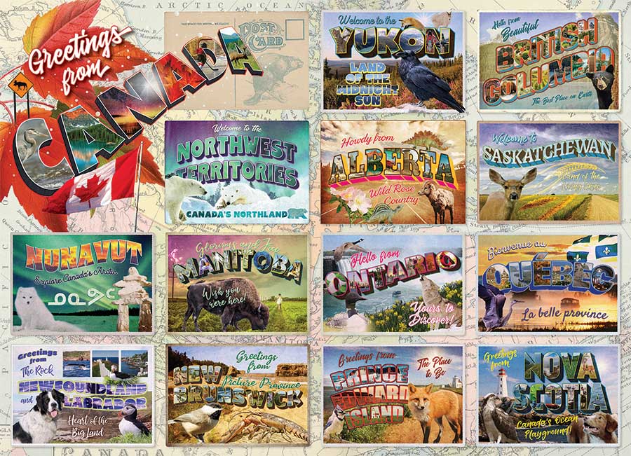 Greetings from Canada (1000pcs)