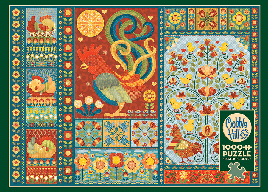 Scandi Chicken Quilt