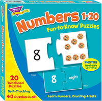 Numéros de PFG 1-20 puzzles amusants à savoir (utilisation / usagés - puzzles pour de bon)