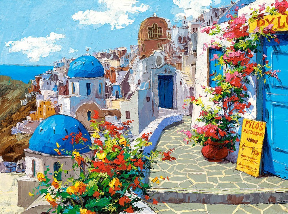 Printemps à Santorin (2000pcs)