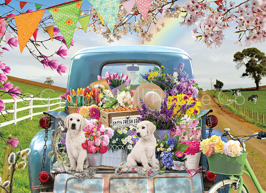 Country Truck In Spring (500pcs)