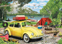 VW Beetle Camping Collectable Tin (550pcs)