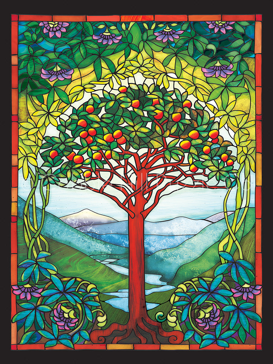 Tree Of Life Stained Glass, Louis Comfort Tiffany (275pcs)