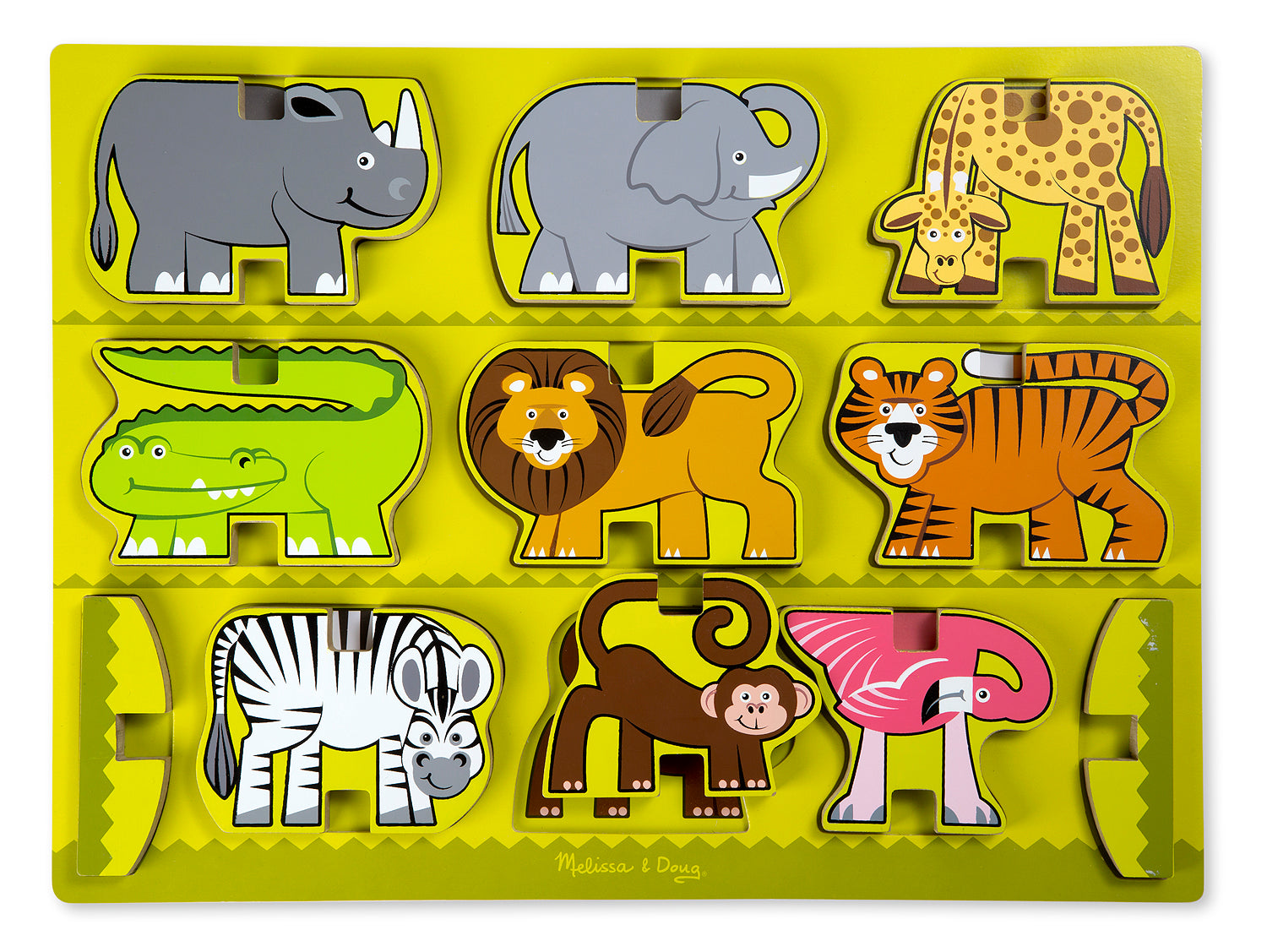 Empiler le puzzle en bois