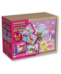 Princess 4-en-1 Puzzle Box (4x12pcs)