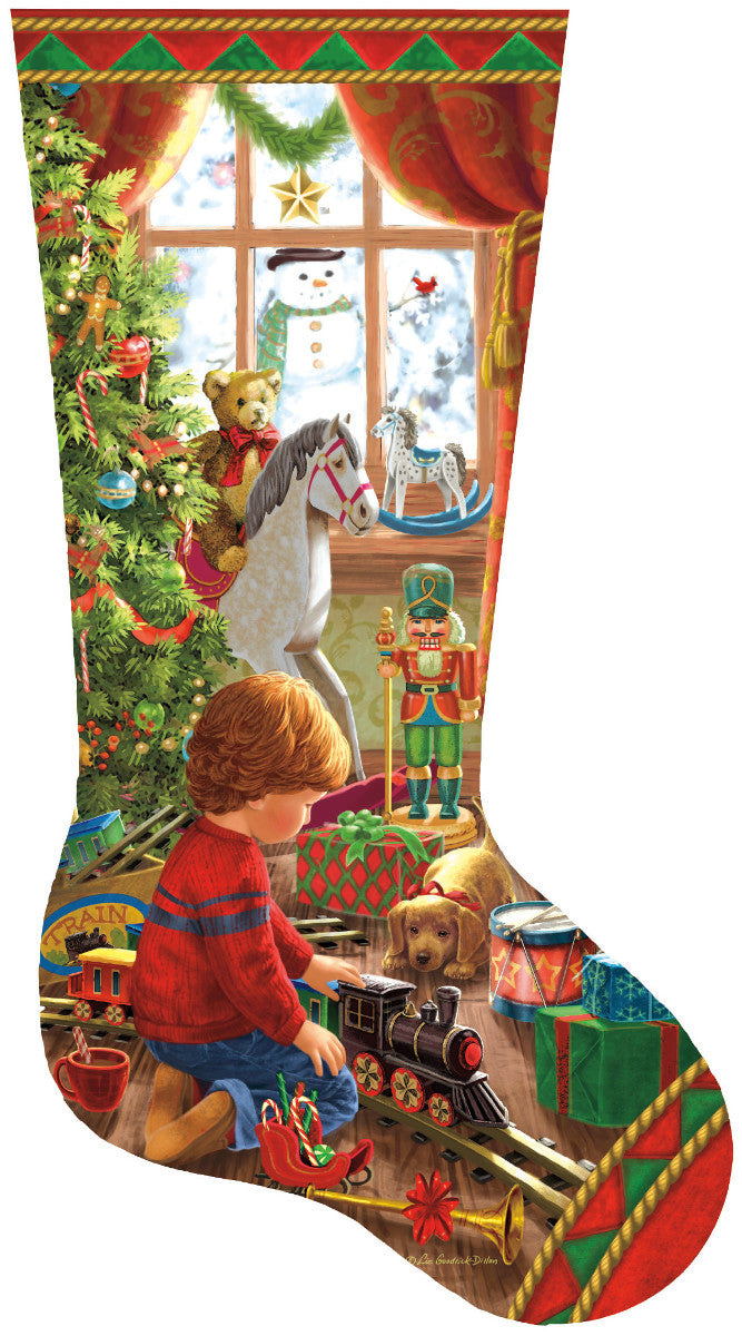 A Boy's Stocking, Liz Goodrick Dillon