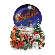 Santa`s Snowy Ride (Shaped)