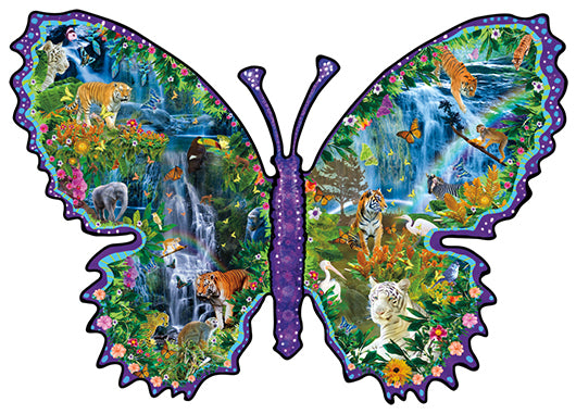 Papillon de la forêt tropicale (en forme)