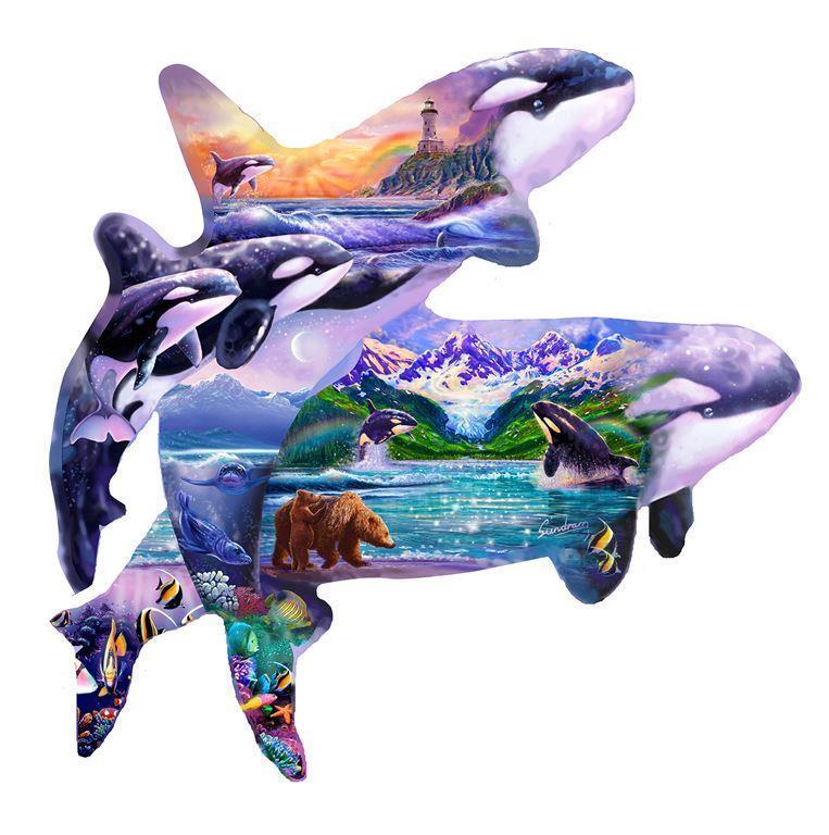 Orca Habitat, Steve Sundram (Shaped Puzzle)