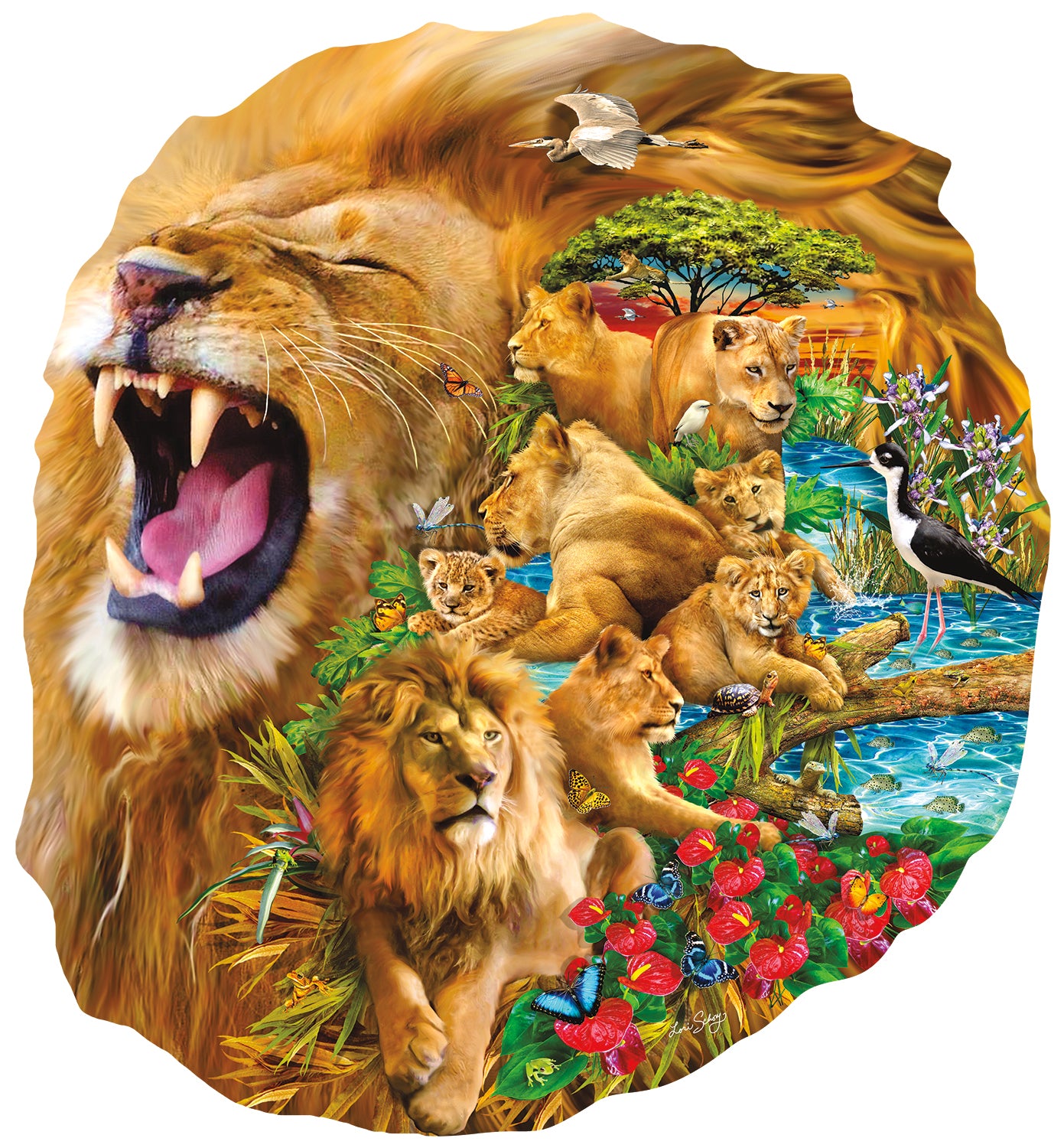 Shaped - Lion Family, Lori Schory (600pcs)