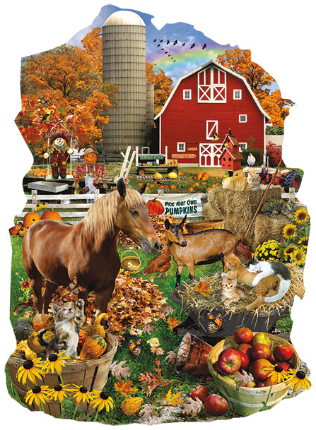 On the Farm, Lori Schory (Shaped Puzzle)