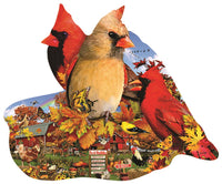 Cardinals d'automne, Lori Schory (puzzle en forme)