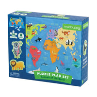 Ensemble de jeux de puzzle des animaux du monde (36pcs)