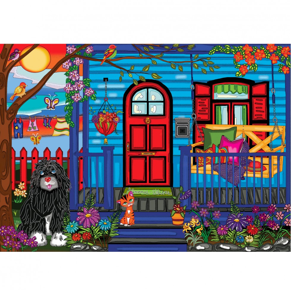 My Little Blue House (Ma Petite Maison Bleue), Anie Maltais (1000pcs)