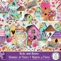 Oiseaux et fleurs: Birdhouse Birdies (1000pcs)