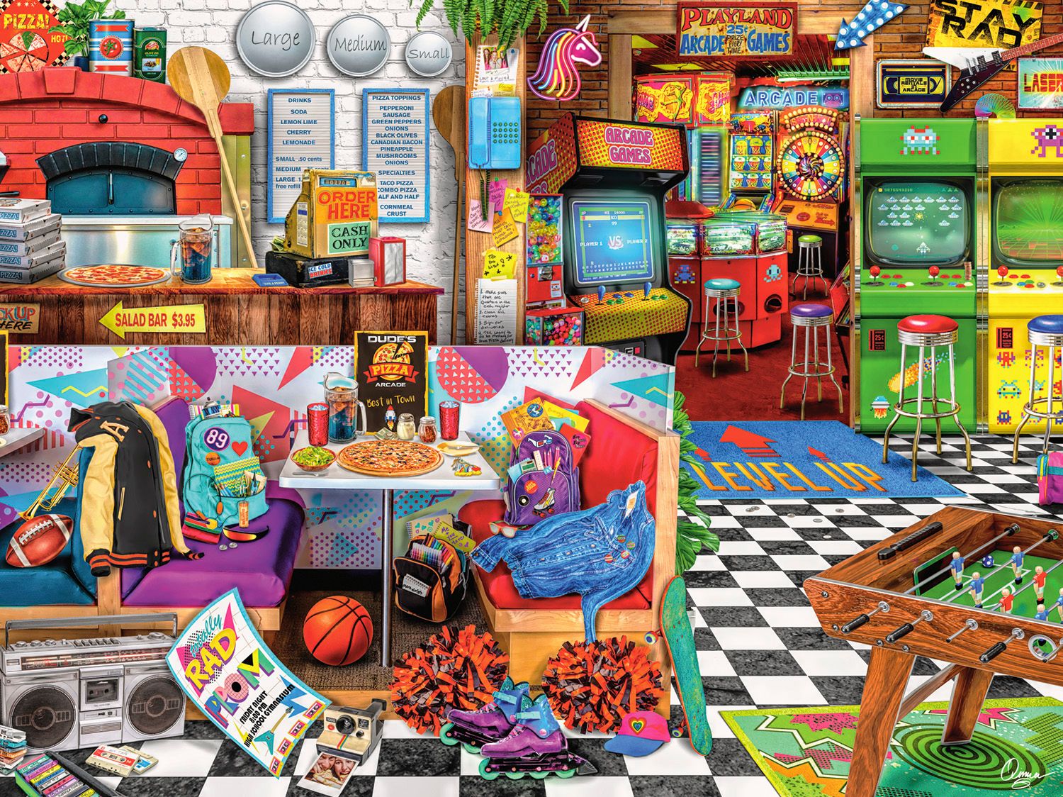 Pizza Arcade, Aimee Stewart (1500pcs)