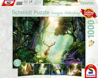 Schmidt Puzzles - Loup au clair de lune - 1000 pcs - BCD JEUX