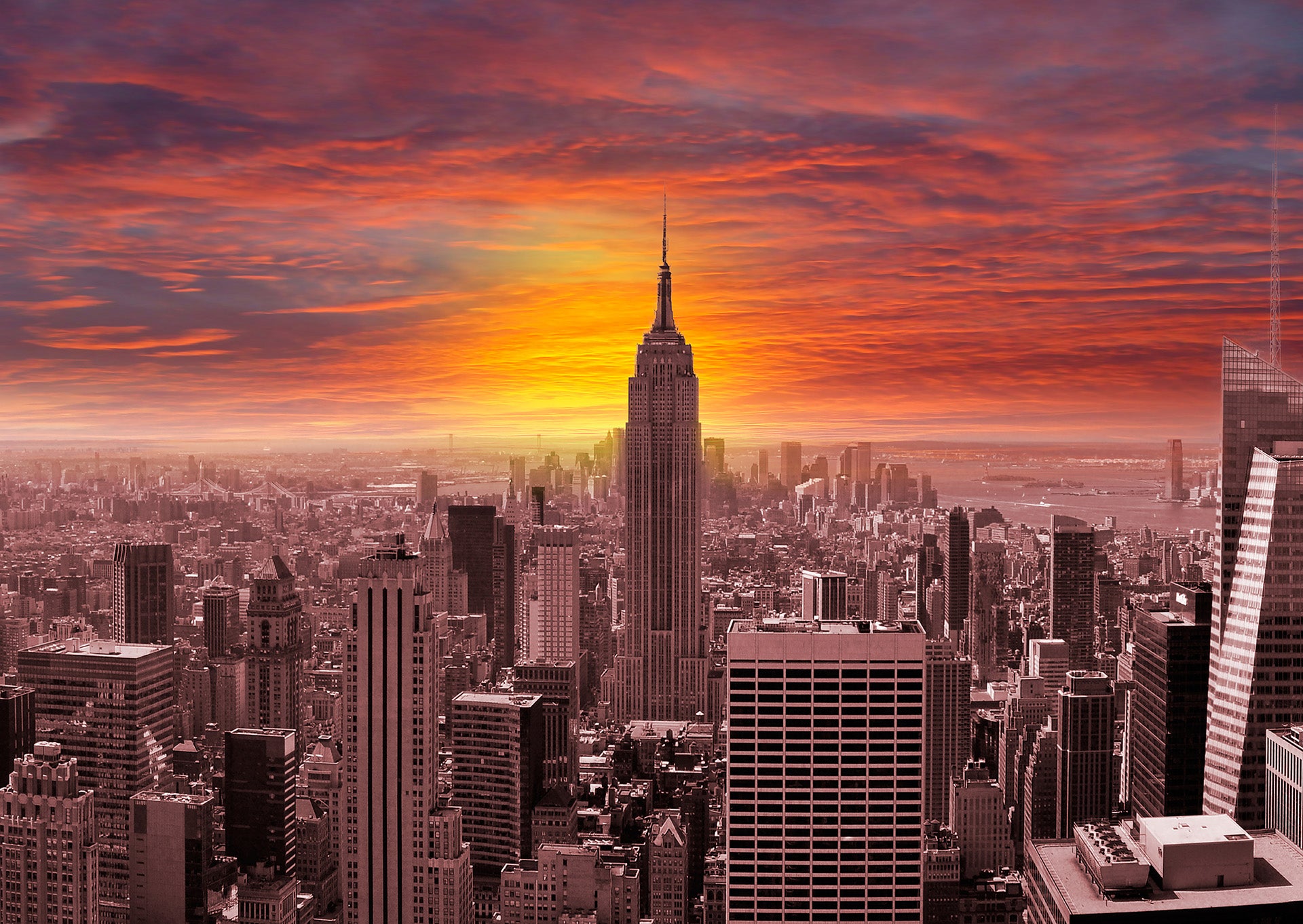 Enjoy- Sunset Over New York Skyline (1000pcs)