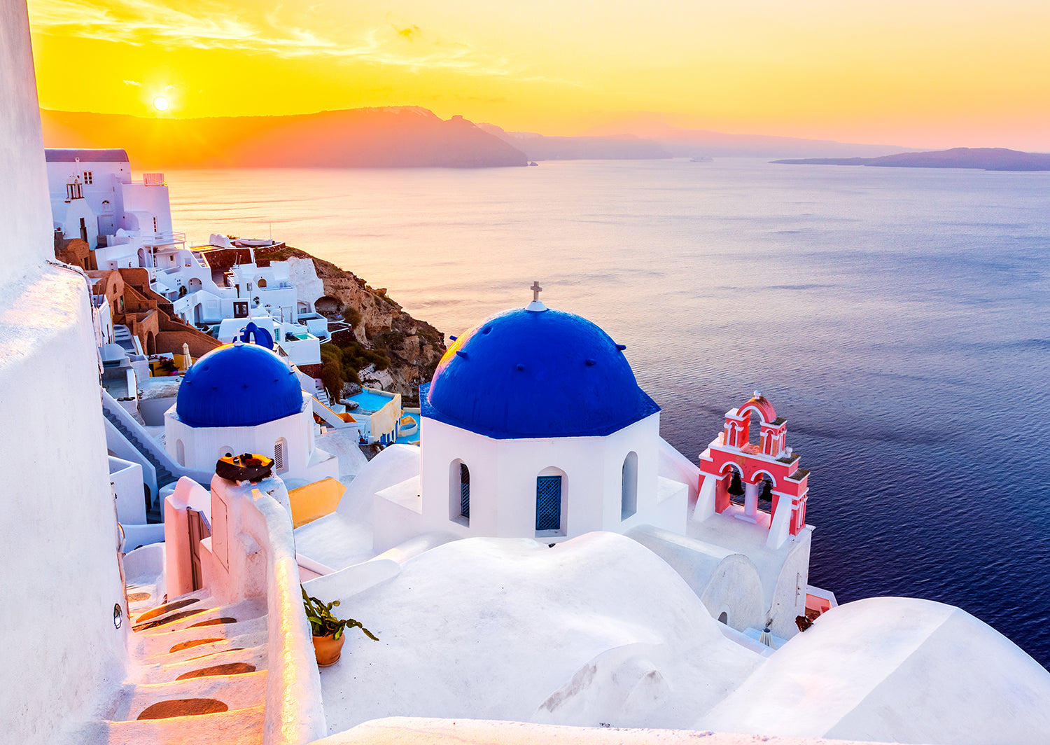 Enjoy- Sunrise over Santorini, Greece (1000pcs)
