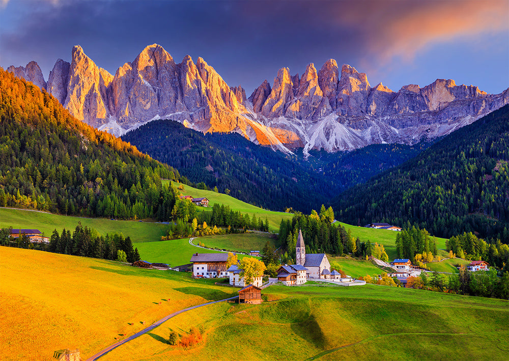 Enjoy- Church in Dolomites Mountains, Italy (1000pcs)