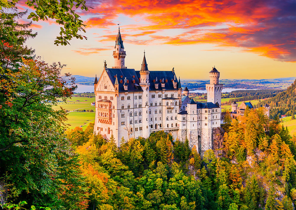Neuschwanstein Castle in Autumn, Germany (1000pcs)