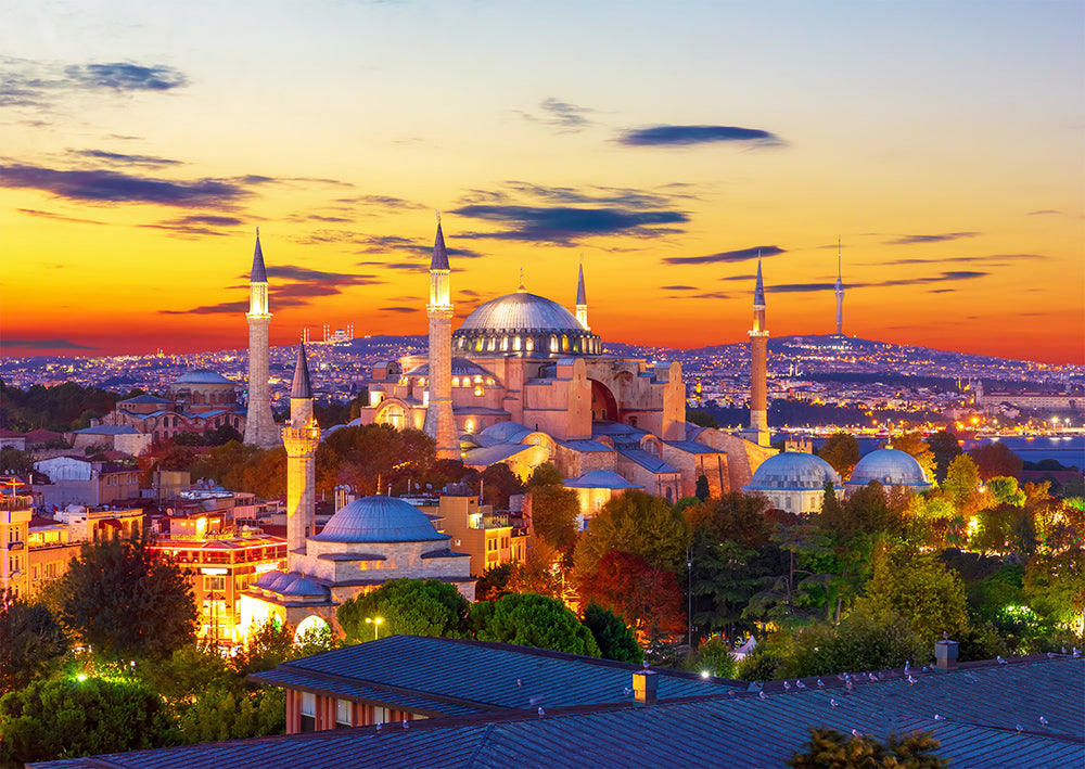 Hagia Sophia at Sunset, Istanbul (1000pcs)