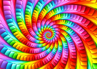 Psychedelic Rainbow Spiral (1000pcs)