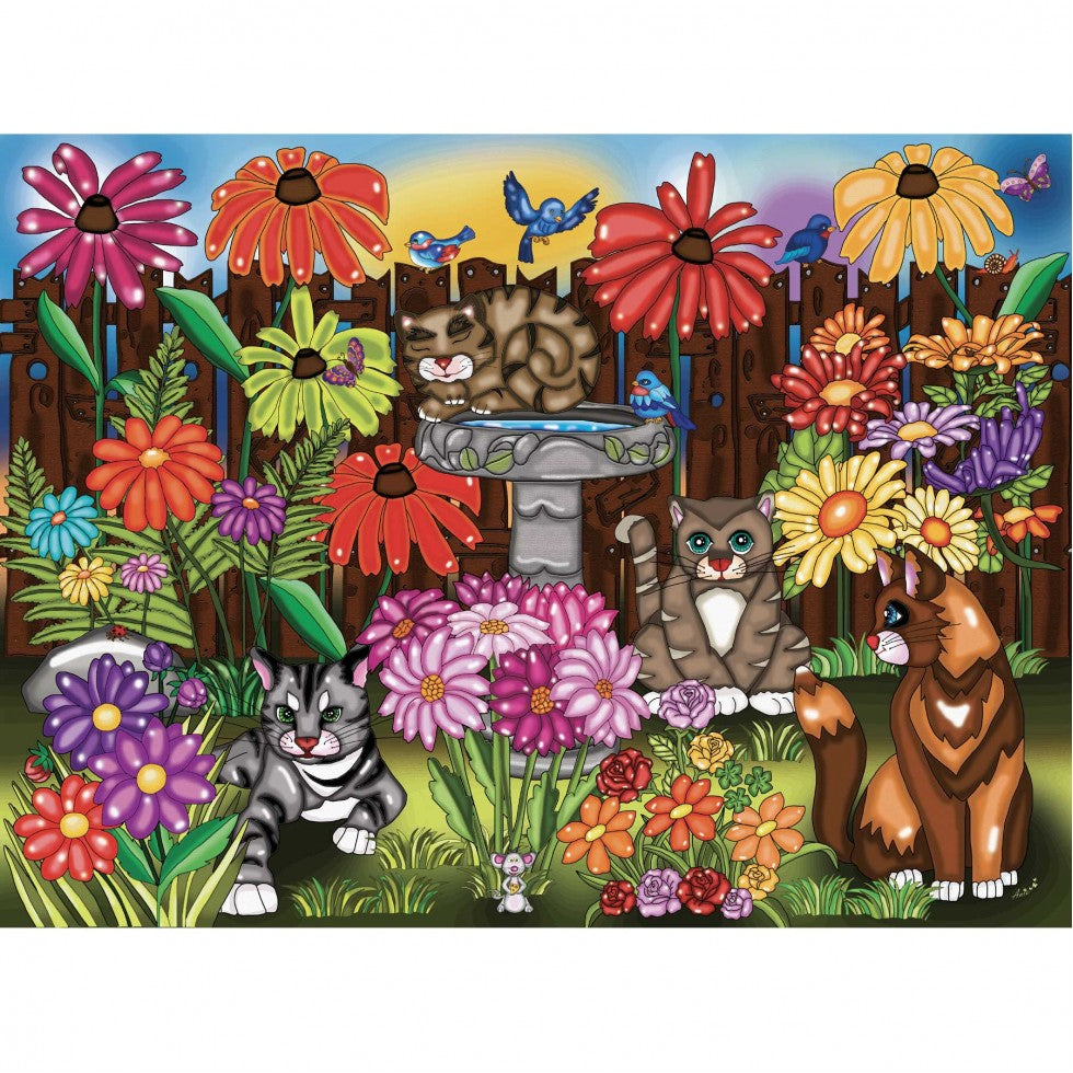 Chats de Jardin / Garden Cats, Anie Maltai (1000pcs)