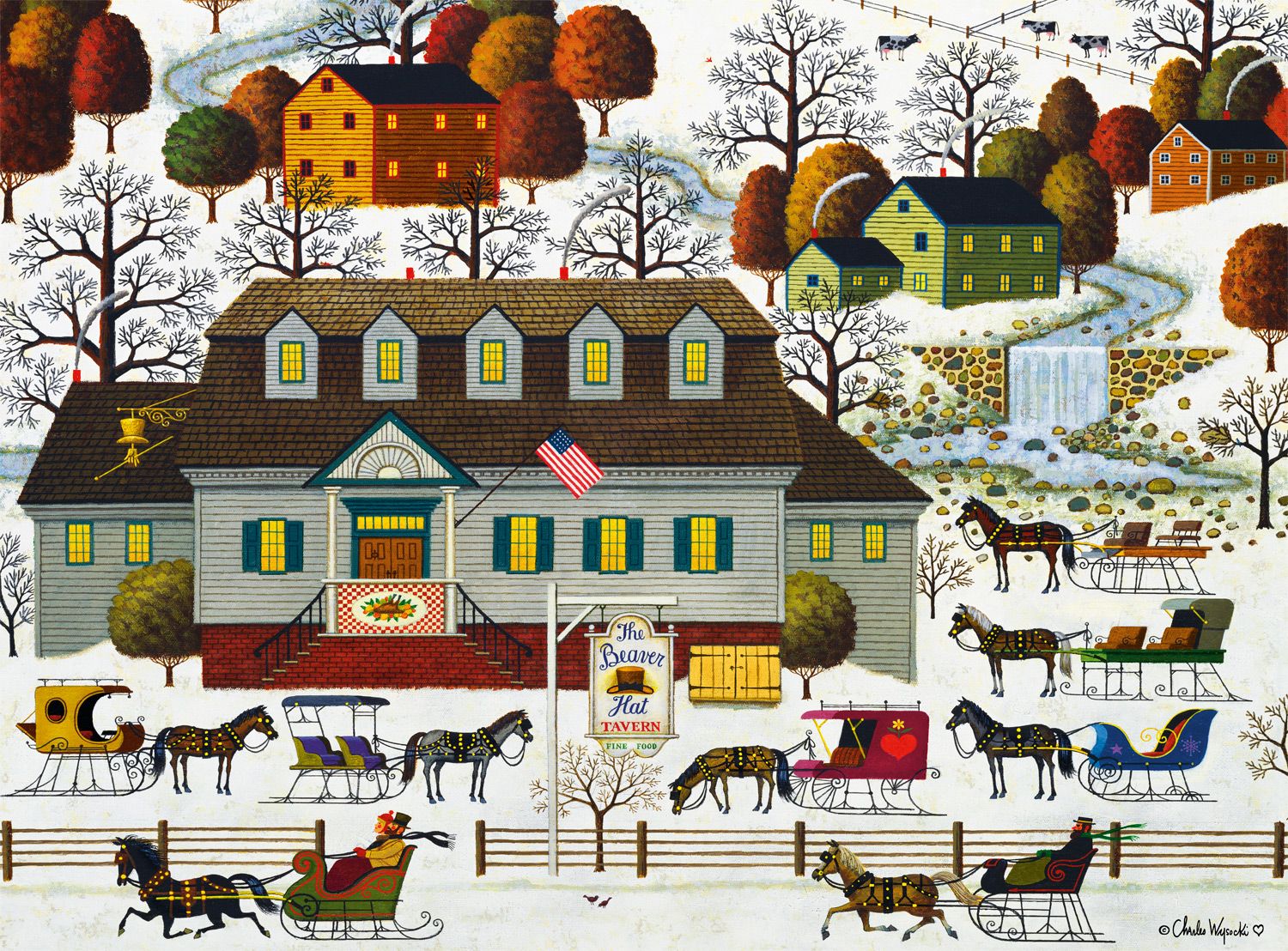 Beaver Hat Tavern, Charles Wysocki (1000pcs)
