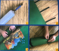 Rouleau de puzzle de la montagne blanche