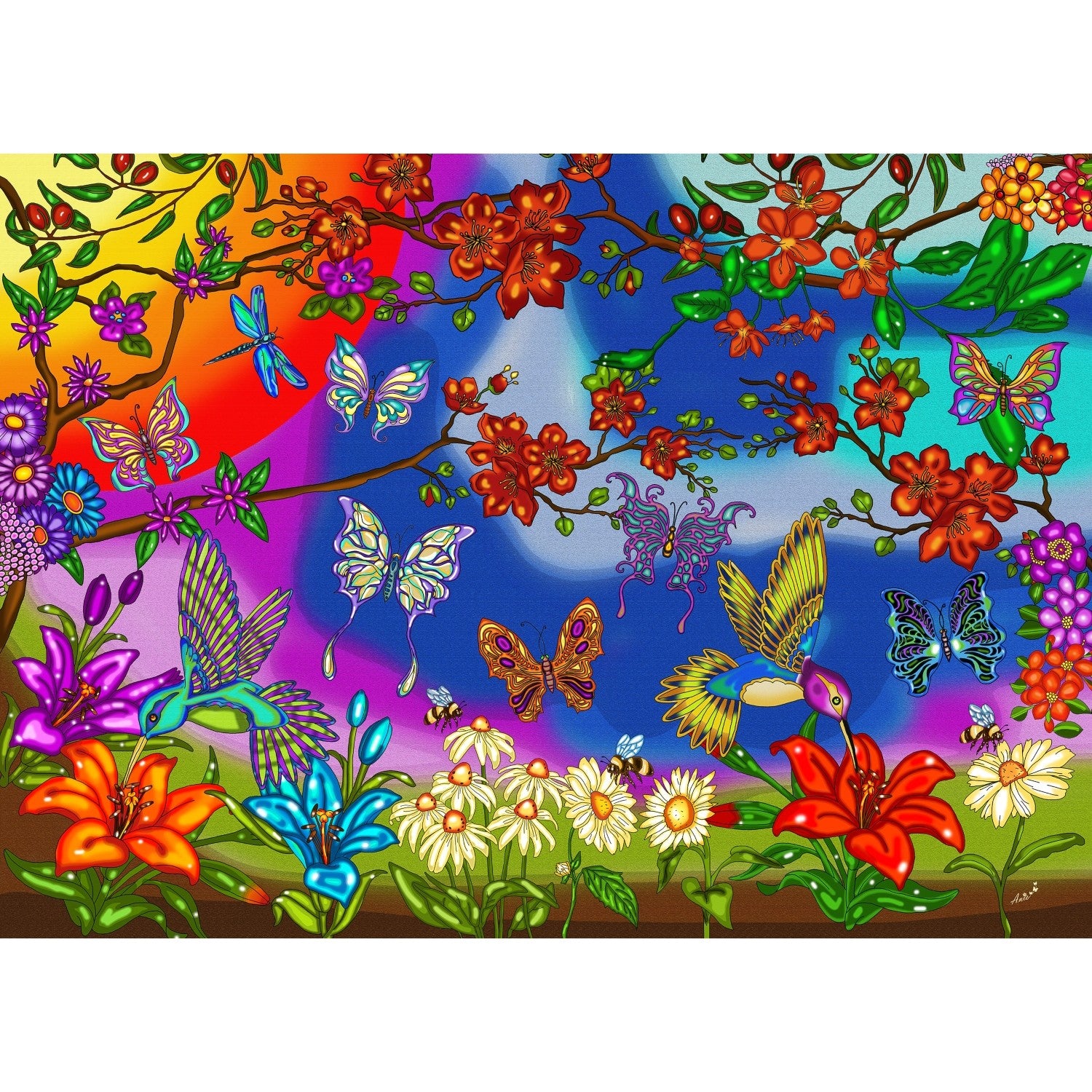 Papillons et colibris, Anie Maltai