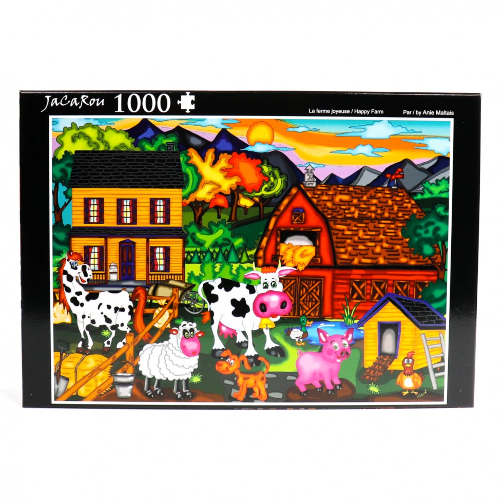 La Ferme Joyeuse / Happy Farm, Anie Maltais (1000pcs)