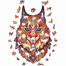 Gentle Lynx (Size M) (Wooden Jigsaw Puzzle)