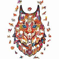 Lynx doux (taille M) (puzzle en bois)