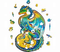 Guarding Dragon (Size M) (Wooden Jigsaw Puzzle)