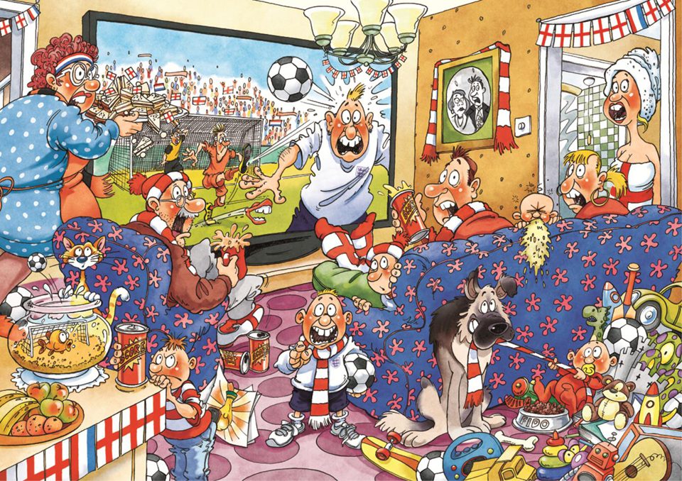 Wasgij? Original #21, Football Fever! La fievre du football!